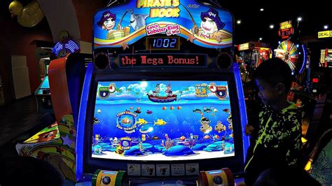 Arcade fishing game .